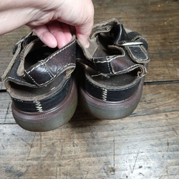Doc Martens Mens 8 Sandals Fisherman Vintage Shoes England Buckle Leather *READ main image 13